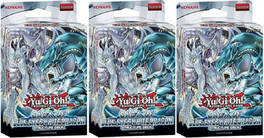YGO Structure Deck - Saga of Blue-Eyes White Dragon x3 Decks