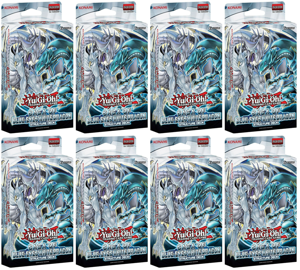 YGO Structure Deck Display - Saga of Blue-Eyes White Dragon