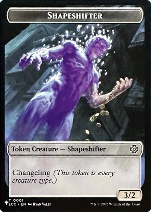 Shapeshifter // Cat Double-Sided Token [Secret Lair Drop Series]
