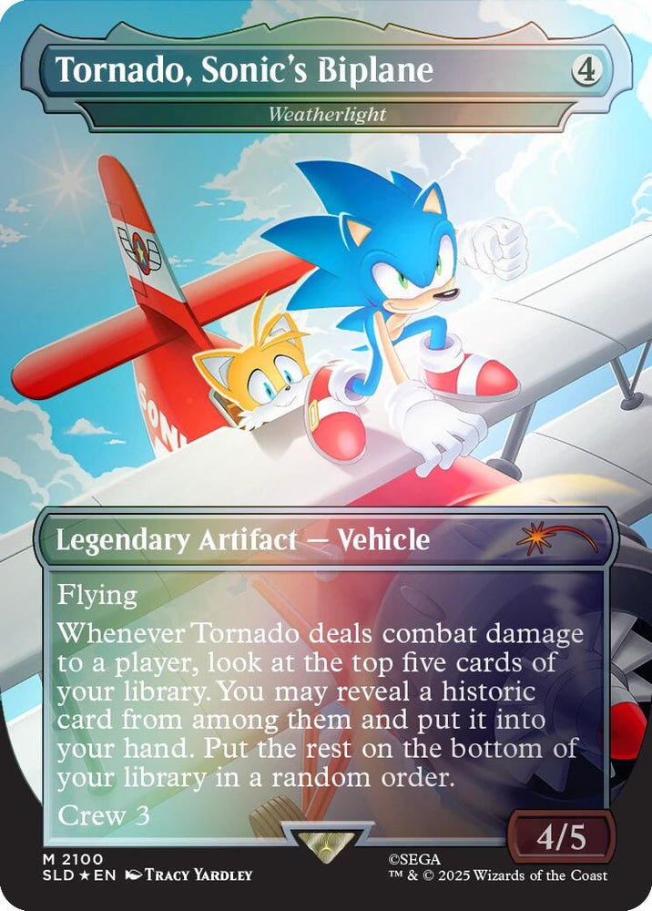 Tornado, Sonic's Biplane - Weatherlight (Rainbow Foil) [Secret Lair Drop Series]