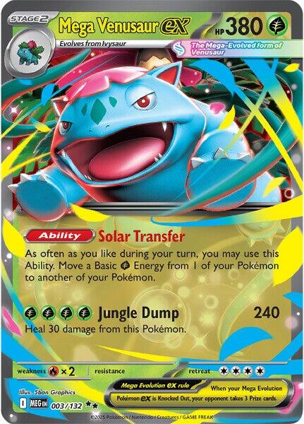 Mega Venusaur ex (003/132) [Mega Evolution: Base Set]