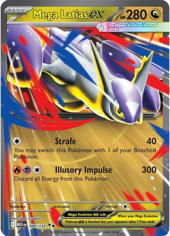 Mega Latias ex (100/132) [Mega Evolutions: Base Set]