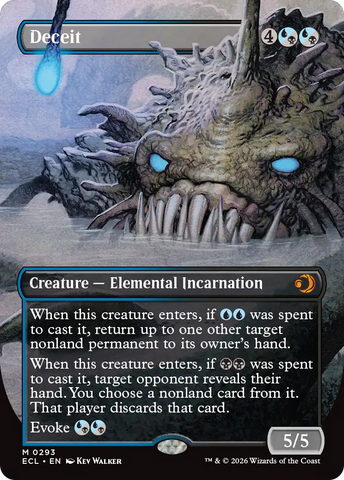 Deceit (Borderless) [Lorwyn Eclipsed]