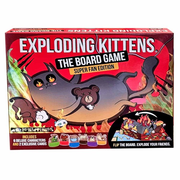 Exploding Kittens The Board Game Super Fan Edition