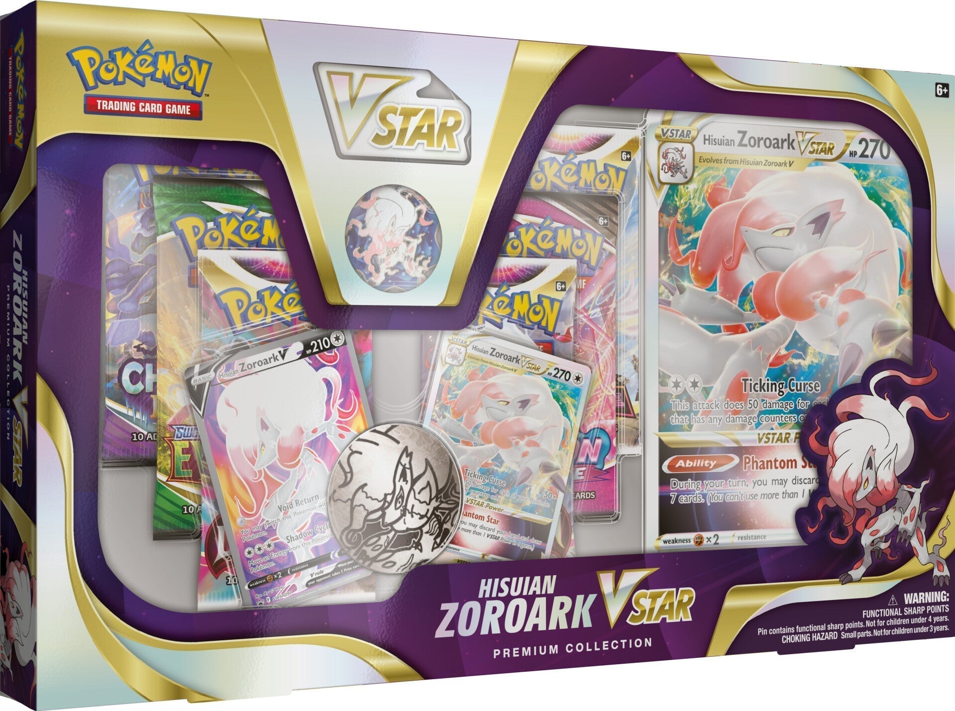 PKM Premium Collection Vstar (Hisuian Zoroark)