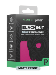Palms Off Gaming Blackout Deck Sleeves Standard Size 100pc Matte