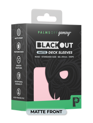 Palms Off Gaming Blackout Deck Sleeves Standard Size 100pc Matte