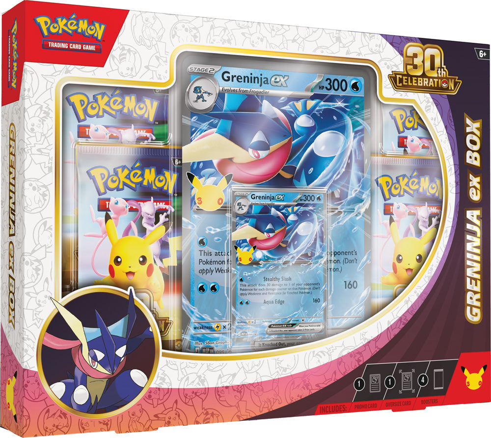 **PRE-ORDER** **LIMIT 1PP** PKM EX Box - 30th Celebration (Sylveon, Greninja) (16th September Release)