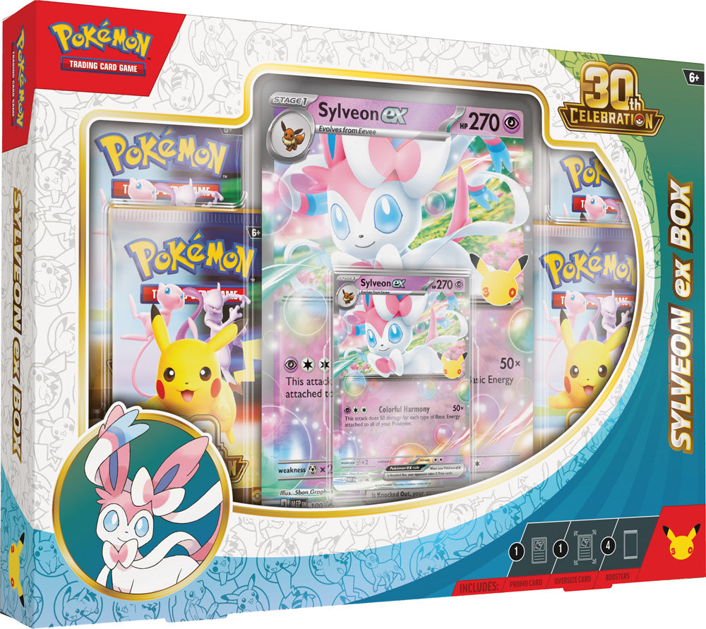 **PRE-ORDER** **LIMIT 1PP** PKM EX Box - 30th Celebration (Sylveon, Greninja) (16th September Release)