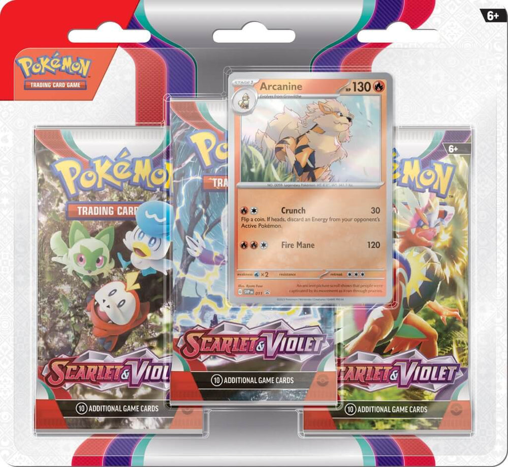 PKM 3-Pack Blister - Scarlet & Violet 1