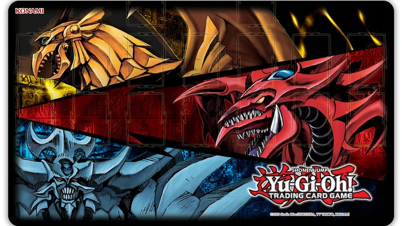 Konami Playmat - Slifer, Obelisk, & Ra