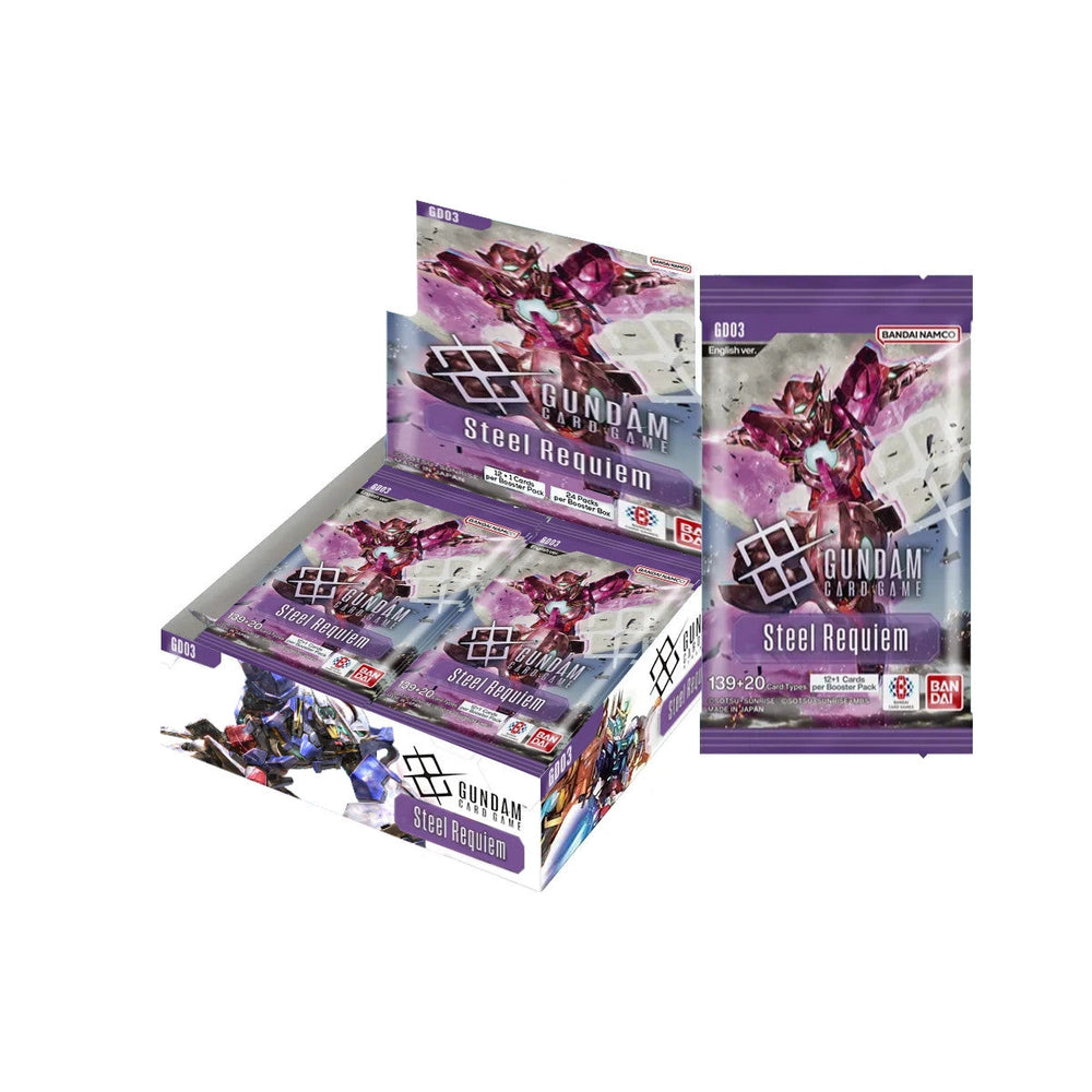 **PRE ORDER** Gundam Card Game: Booster Display - Steel Requiem [GD03]