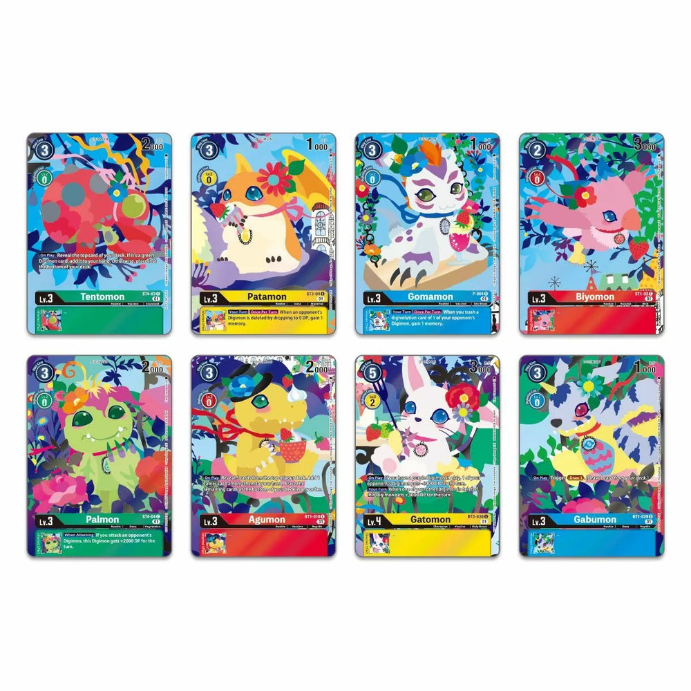 Digimon Card Game Playmat and Card Set 2 - Floral Fun (PB-09)