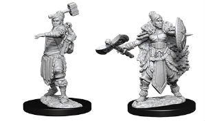D&D Miniatures (Unpainted) - Player Characters (Barbarians)