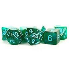 MDG - 16mm Acrylic Polyhedral Dice Set