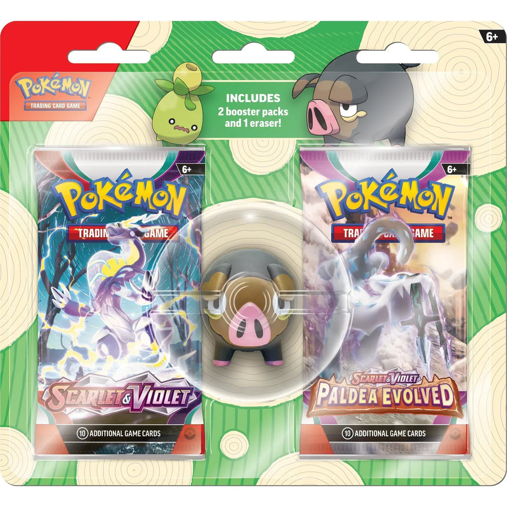 PKM Back-To-School Eraser Blister (+2 Booster Packs)