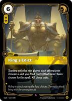 King's Edict [237/298] Rare -FOIL